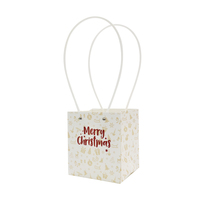 INUNION nouveau Design joyeux noël imprimé étanche bouquets de fleurs boîtes d'emballage joyeuses vacances carton fleuriste cadeaux sacs