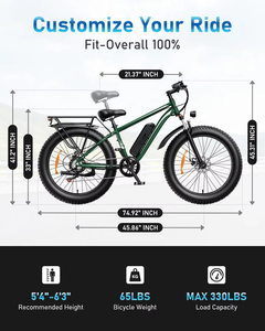 Bicicleta Eléctrica Todoterreno para Adultos, Mini Moto de Cross, Controlador de Energía Eléctrica, Bicicleta de Carga Híbrida Eléctrica de 48v, Bicicleta Eléctrica de Montaña Especializada - Product Image 4