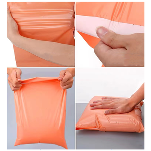Bolsas de plástico autoadhesivas de varios tamaños, sobres de plástico de Color naranja sólido, envío por <span class=keywords><strong>correo</strong></span> postal, venta al por mayor - Product Image 4