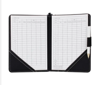 Porte-cartes de score de golf en cuir personnalisable avec marqueur de balle, disponible en plusieurs couleurs, accessoire de golf, cadeau