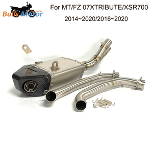 Ligne complète pour Yamaha <span class=keywords><strong>MT07</strong></span> FZ07 <span class=keywords><strong>Silencieux</strong></span> de liaison de tuyau d'échappement 2014 2020 2016 XTRIBUTE XSR700 Système d'échappement - Product Image 4