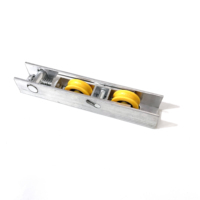 Accessoires modernes pour portes et fenêtres à faible bruit : Roulettes coulissantes en aluminium avec roulement en plastique à gorge