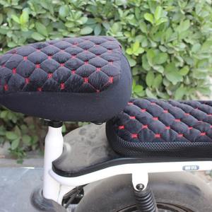 Funda para asiento trasero de bicicleta eléctrica, forro polar grueso y cálido, cómodo, unisex, para uso de adultos - Product Image 1