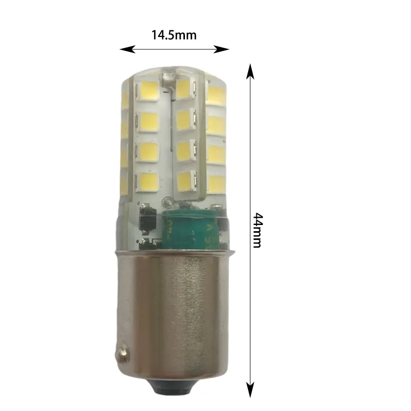 Lâmpadas led de 3w para lâmpadas traseiras, 24v, 1156, 1157, ba15d, silicone ba15s, para luzes marinhas, iate