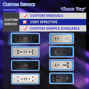 Hội Nghị Máy Tính Để Bàn <span class=keywords><strong>Power</strong></span> <span class=keywords><strong>Strip</strong></span> Với USB Lõm Ổ Cắm Điện 2 AC Ổ Cắm 2 USB Hub 2.1A 1.8 Mét Dây Điện Phẳng Cắm - Product Image 2