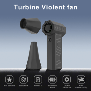 Ventilateur Turbo+ haute vitesse pliable - Pistolet souffleur d'air portable pour PC, clavier et ventilateur Turbo avec logo personnalisé - Product Image 5