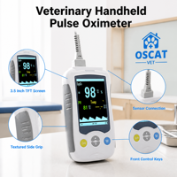 Oxymètre de pouls vétérinaire portable OSCAT avec alarme sonore et visuelle, moniteur d'examen et de soins pour animaux, idéal pour les interventions en clinique vétérinaire