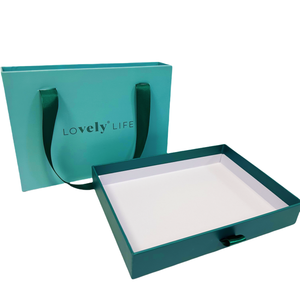 Có thể tái chế tùy chỉnh <span class=keywords><strong>4</strong></span> màu in ấn bao bì hộp cứng nhắc các tông trượt ngăn kéo hộp với Ribbon xử lý Xách Tay Hộp quà tặng sang trọng - Product Image 6