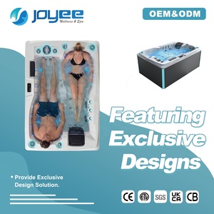 JOYEE Spa de jardin personnalisé pour 2 à 5 personnes, OEM Chine, hôtel, villa, jacuzzi extérieur de luxe Balboa, ABS multi-jacuzzi, bain à remous - Product Image 2