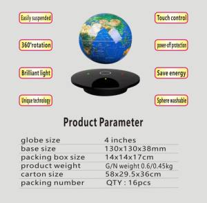 उच्च गुणवत्ता वाले बच्चों की कमरे की सजावट, शानदार चुंबकीय आकर्षण, पृथ्वी के आकार की रात की रोशनी, आरजीबी रंग समायोजन - Product Image 2