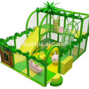 Equipo de Juegos Infantiles para Interiores con Recubrimiento de PVC, con Túnel Suave para Gatear y Temática de Jungla para Parques de Juegos Interiores - Product Image 5