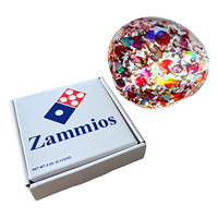Sachets Mylar en PET/PE de 3,5 g en forme de pizza, de qualité supérieure, pour herbes sèches et fleurs, avec boîtes, anti-odeur, Cali Bag, emballage alimentaire, vente en gros