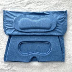 Casquette de soulagement des migraines en gel solide bleu avec masque oculaire coulissant - Brevet en instance - Chapeau anti-douleur pour maux de tête, gueule de bois et stress - Product Image 3