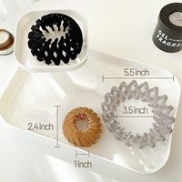 Jepit Rambut Lazy Bird Nest Plate, Penjepit Rambut Ekor Kuda yang Dapat Diperluas, Jepit Rambut Ajaib Beludru, Jepit Rambut Plastik untuk Penggunaan Sehari-hari Wanita dan Anak Perempuan