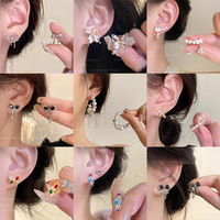 Anting Wanita Korea Mewah Ringan Berkualitas Tinggi dengan Mutiara dan Paduan Logam, Gaya Instagram, Elegan, Terkenal di Internet, Retro Sederhana