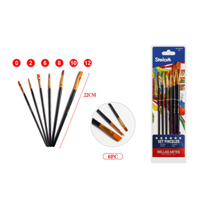 Set di pennelli per artisti 6PC per Set di arte Premium per pittura a olio e acrilico - Product Image 1