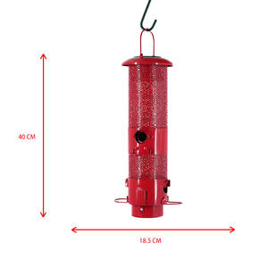 Автоматическая уличная солнечная лампа-кормушка для птиц и грызунов из металла и пластика с гарантией производителя 1 год - Product Image 1