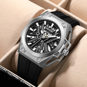 Reloj Mecánico Automático MEGIR Deportivo para Hombre con Correa de Silicona Analógica, Resistente al Agua, de Alta Calidad, Acero Inoxidable 316, Elegante - Product Image 6