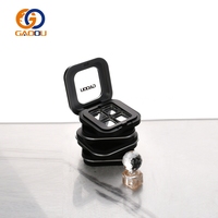 Schwarze Großhandels-Mini-Puderdosen (3g, 5g) für Lidschatten – Eigenmarken-Kosmetikbehälter für Make-up-Paletten