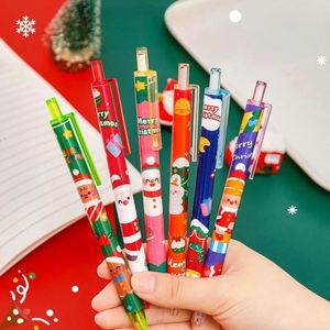 Stylo bille en plastique de Noël avec motifs Père Noël et rennes, stylos gel créatifs pour événements d'entreprise et cadeaux pour enfants - Product Image 1