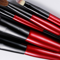 2026 Gaya Baru 5 PCS Set Kuas Makeup Mini Profesional Portabel untuk Perjalanan Bulu Rubah Salju Wajah Concealer Cukur Pensil Alis
