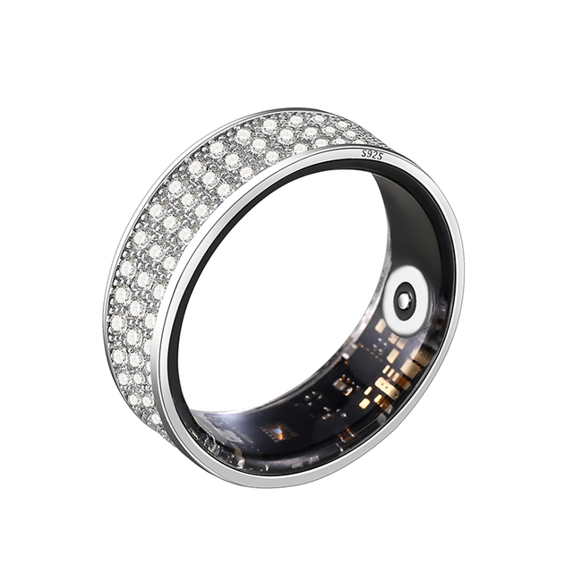 The First New Health Monitoring Smart Ring for Couples,Emotion Stress & Menstrual Cycle Tracker, IP68 316L Stainless Steel Rings