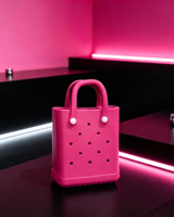 Sac fourre-tout mini léger en EVA, imperméable, avec deux ouvertures, résistant aux taches, sac de sortie, couleur bonbon, sac en maille durable