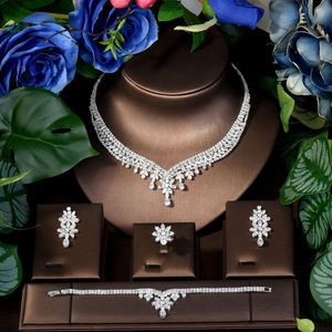 ชุดเดรสหนาแบบใหม่2025สร้อยคอโปร่งแสงต่างหูทรงหยดน้ำดอกไม้หรูหราสำหรับเจ้าสาวอุปกรณ์ S-218สำหรับงานแต่งงาน - Product Image 2