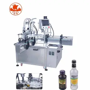 Automatic Customized Double Heads Small bottle Paste and Liquid Filling Screw Capping Machine For Eye drops Nail polish