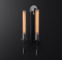 Dernier hôtel moderne villa maison cristal double têtes applique murale dimmable LED télécommande utilisation intérieure uniquement