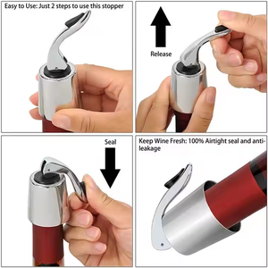 Çevre dostu mühürleyen Bar köpüklü paslanmaz çelik gül altın gümüş siyah altın kırmızı şarap şampanya şişesi stoper - Product Image 5