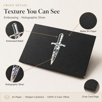 Maßgeschneiderte Visitenkarten mit Digitaldruck auf Kunstdruckpapier, Prägung und individuellem Logo für Kleidung/Bekleidung/Perücken-Etiketten