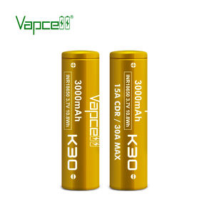 Prix d'usine Vapcell K30 INR18650 3000mah 15A 3.7V Batterie au lithium haute capacité <span class=keywords><strong>18650</strong></span> 3000mAh 3.7V Batteries pour pack de batteries - Product Image 1