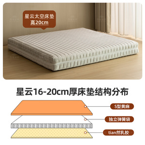Natural Latex <b>Mattress</b> 1500x2000mm 1800x2000mm Medium Firm Orthopedic <b>Support</b> Minimalist Design Bedroom Use - Product Image 4