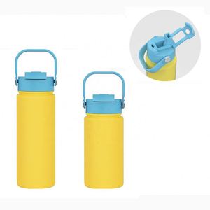 Hot Selling 12oz 14oz 18oz Children School Sports Insulated Stainless <b>Steel</b> Kids Water <b>Bottle</b> With Straw Handle - Product Image 1