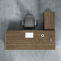 Nouveau mobilier de bureau moderne table de bureau de luxe design directeur général table de direction en forme de L mdf ensemble bureau et chaise