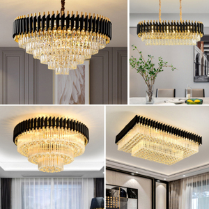 Lampes suspendues brodées à l'écaille de <span class=keywords><strong>poisson</strong></span>, tube à l'écaille de <span class=keywords><strong>poisson</strong></span>, cristal tressé, cylindre, glands, lustre, <span class=keywords><strong>lampe</strong></span> de plafond pour salon - Product Image 6