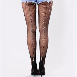 2024 Wholesale Popular Stockings Latin Professional <strong>Women</strong> 10 Diamonds Soft Fishnet <strong>Tights</strong> for Adult - Product Image 2
