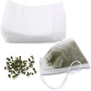 <b>Tea</b> Filter Bags Disposable Coffee <b>Infuser</b> with Drawstring for Loose Leaf <b>Tea</b> Eco-friendly Non Woven Empty <b>Tea</b> Pouches 100pcs - Product Image 1