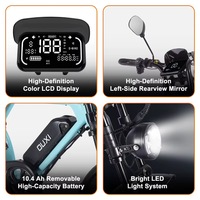 Vélo électrique OUXI V8 Mini 16 pouces à pneus larges, 36V 250W/350W, frein hydraulique, pour adultes et adolescents, disponible en entrepôt étranger