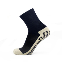 Chaussettes de football unisexes antidérapantes, respirantes, longueur mi-mollet, motif à pois, renforcées