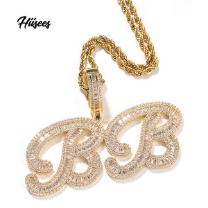 Tranish-Collar personalizado con nombre y <span class=keywords><strong>letra</strong></span> inicial de circonia cúbica, colgante de cuarzo, adornos, tendencias de joyería, <span class=keywords><strong>2022</strong></span> - Product Image 1