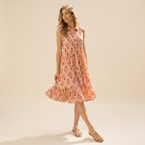 Vestido de Verano con Estampado Floral para Mujer, Estilo Boho, para Vacaciones en la Playa, Eventos, Viajes y Uso Diario - Product Image 1