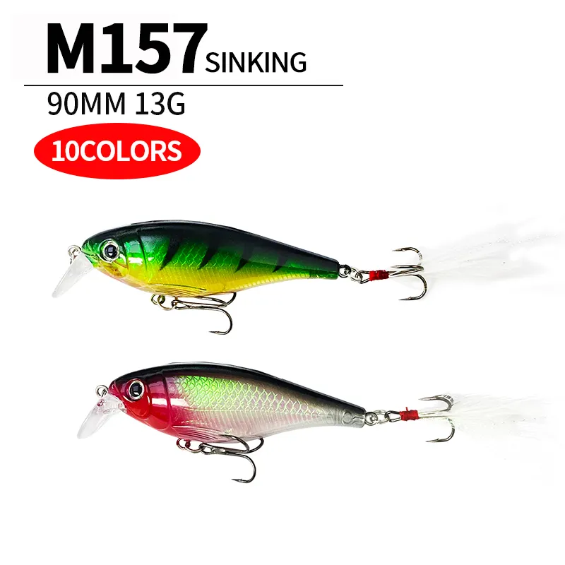 Lure For Fishing Perch R a p a l a X-Rap Shad Sinking Minnow Lures Rattle Balls Inside 90mm 13g Feather Hook for Bass Walleye
