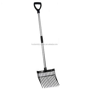 Fourche à fumier pour chevaux Fourche <span class=keywords><strong>de</strong></span> <span class=keywords><strong>d</strong></span>écrochage pour chevaux avec poignée en <span class=keywords><strong>D</strong></span> et poteaux amovibles à <span class=keywords><strong>2</strong></span> sections - Product Image 3