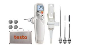 เทอร์โมมิเตอร์แบบมือเดียว Testo 105 |   ชุดใหม่พร้อมหัววัดอุณหภูมิสำหรับตรวจสอบอาหารฟาสต์ฟู้ดอย่างรวดเร็ว - Product Image 4
