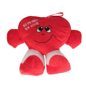 Nuevo regalo de San Valentín te amo felpa roja en forma de corazón almohada logotipo personalizado bastante suave muñeca roja en forma de corazón juguetes de peluche - Product Image 2