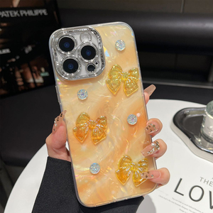 Cover per Telefono con Farfalle in Cristallo e Perle Sfumate Colorate per Redmi <span class=keywords><strong>A3</strong></span> <span class=keywords><strong>Samsung</strong></span> A07 iPhone 15 16 17Pro Max - Product Image 4