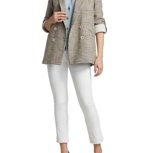 Trajes de tartán simples clásicos Blazer de mujer de doble botonadura de manga larga elegante traje informal de señora Blazers de oficina - Product Image 4