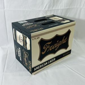 Caja de Transporte de Papel Personalizada para 8 Latas de Bebidas Alcohólicas de 355 ml, Estándar/Elegante, con Pegamento en Ambos Lados - Product Image 4